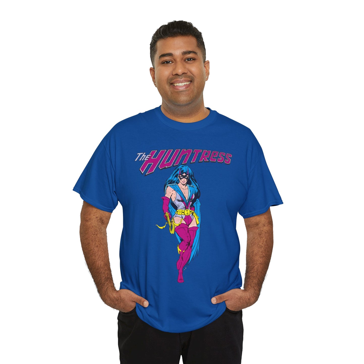 Huntress T-Shirt - Joe Staton Art - Helena Wayne, Daughter of Earth 2 Batman & Catwoman - Pre-Crisis JSA Member - DC Comics