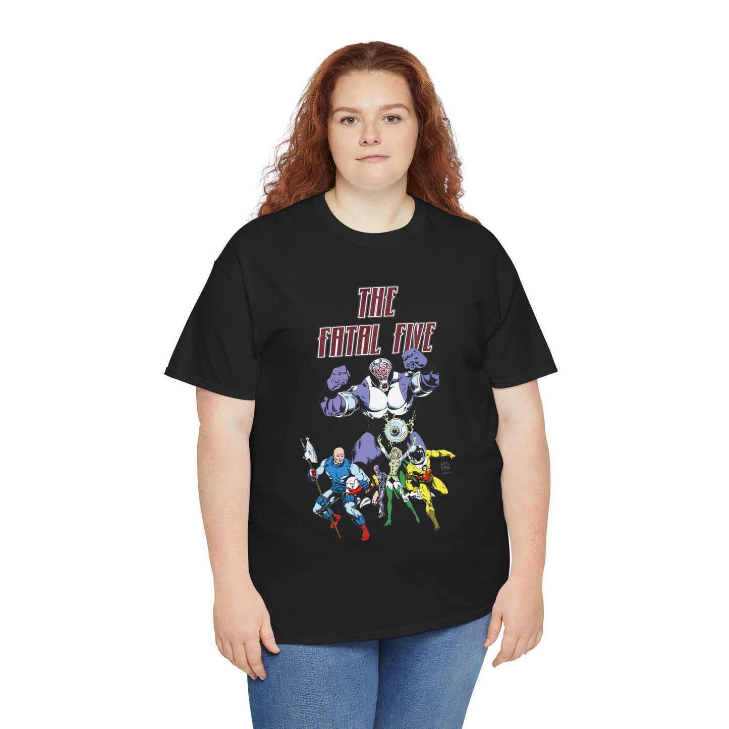 Fatal Five T-Shirt - Legion of Super-Heroes Villains - DC Comics LOSH - Validus, Emerald Empress