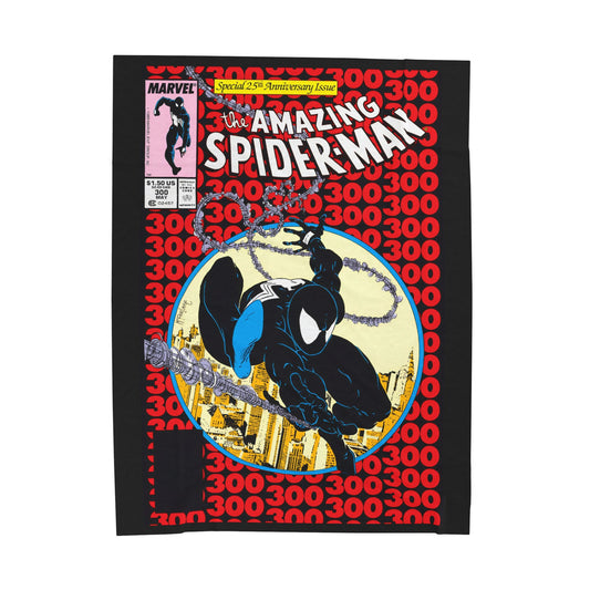 Amazing Spider-Man #300 Velveteen Plush Blanket 60x80" - Todd McFarlane Art - Peter Parker - Marvel Comics