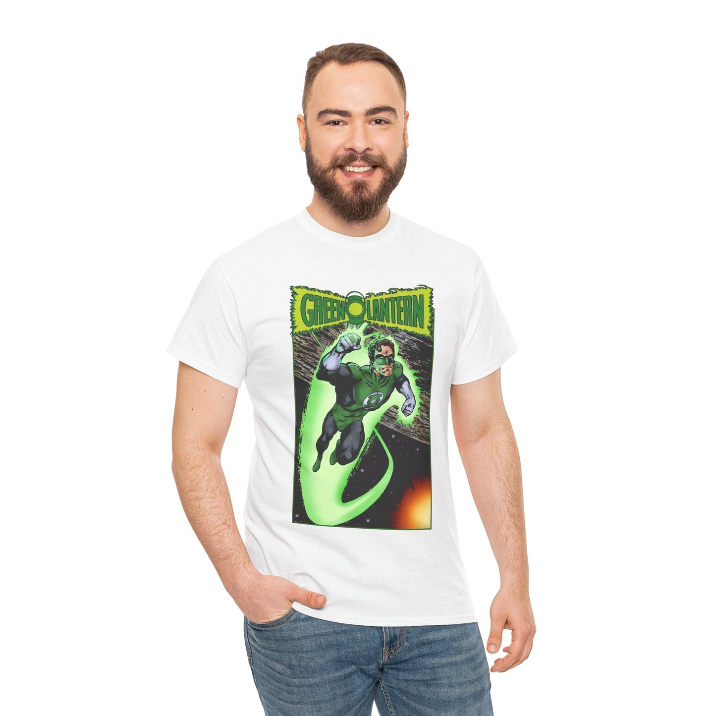 Green Lantern T-Shirt - John Byrne Art - Hal Jordan - Guardians of Oa - DC Comics - Sector 2814
