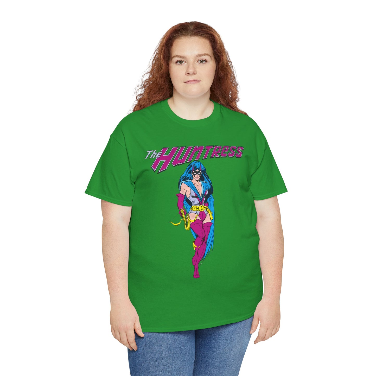 Huntress T-Shirt - Joe Staton Art - Helena Wayne, Daughter of Earth 2 Batman & Catwoman - Pre-Crisis JSA Member - DC Comics
