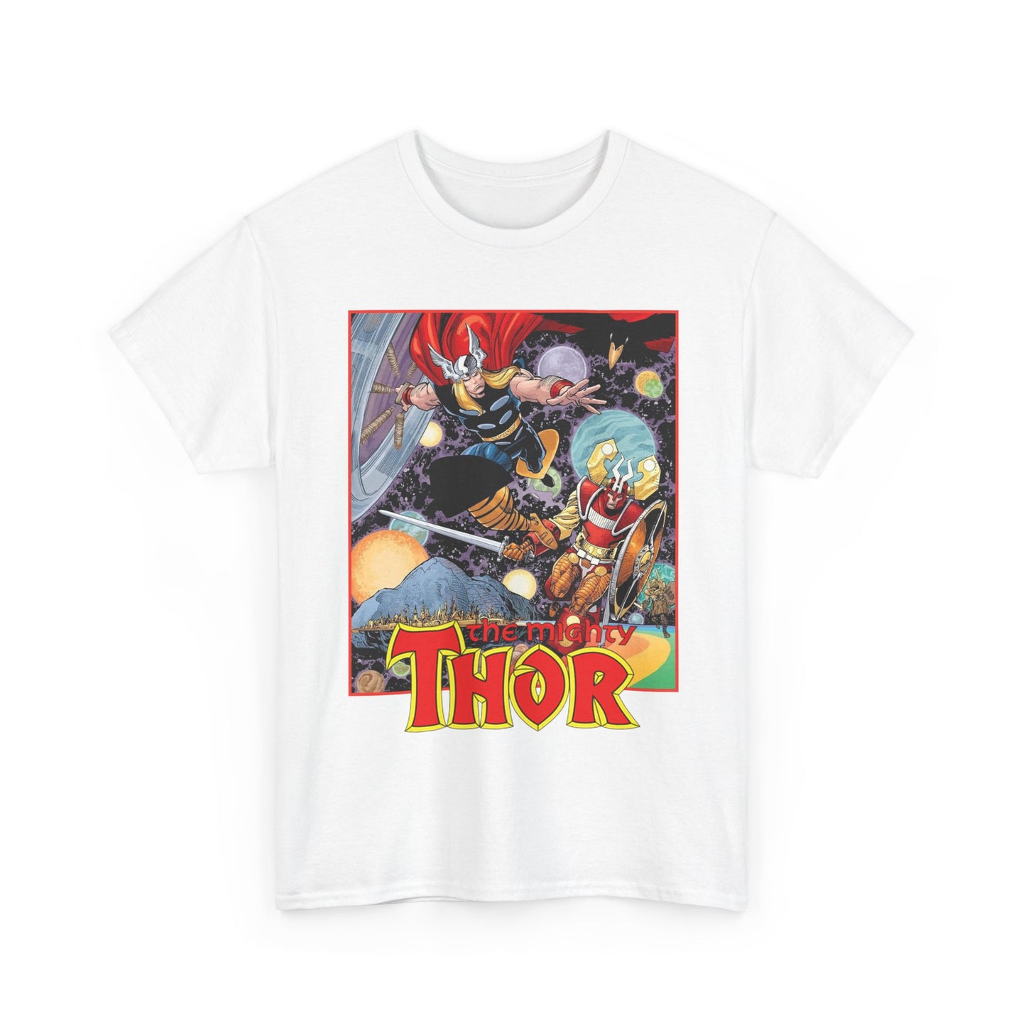 Mighty Thor T-Shirt - Walt Simonson Art - Odin, Asgard - 1980s Series - Marvel Comics