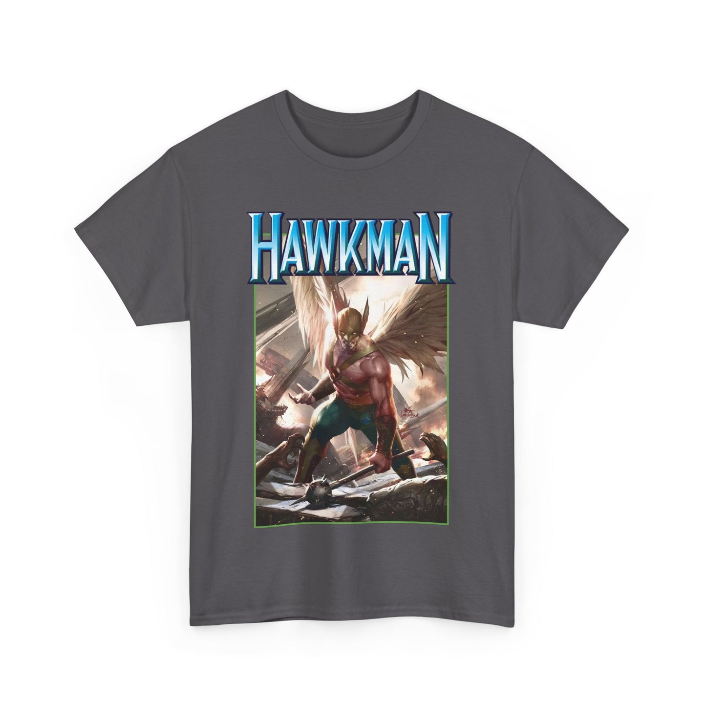 Hawkman T-Shirt - Lee Inhyuk Art - Carter Hall - JLA Member - Nth Metal - Thanagar - DC Comics