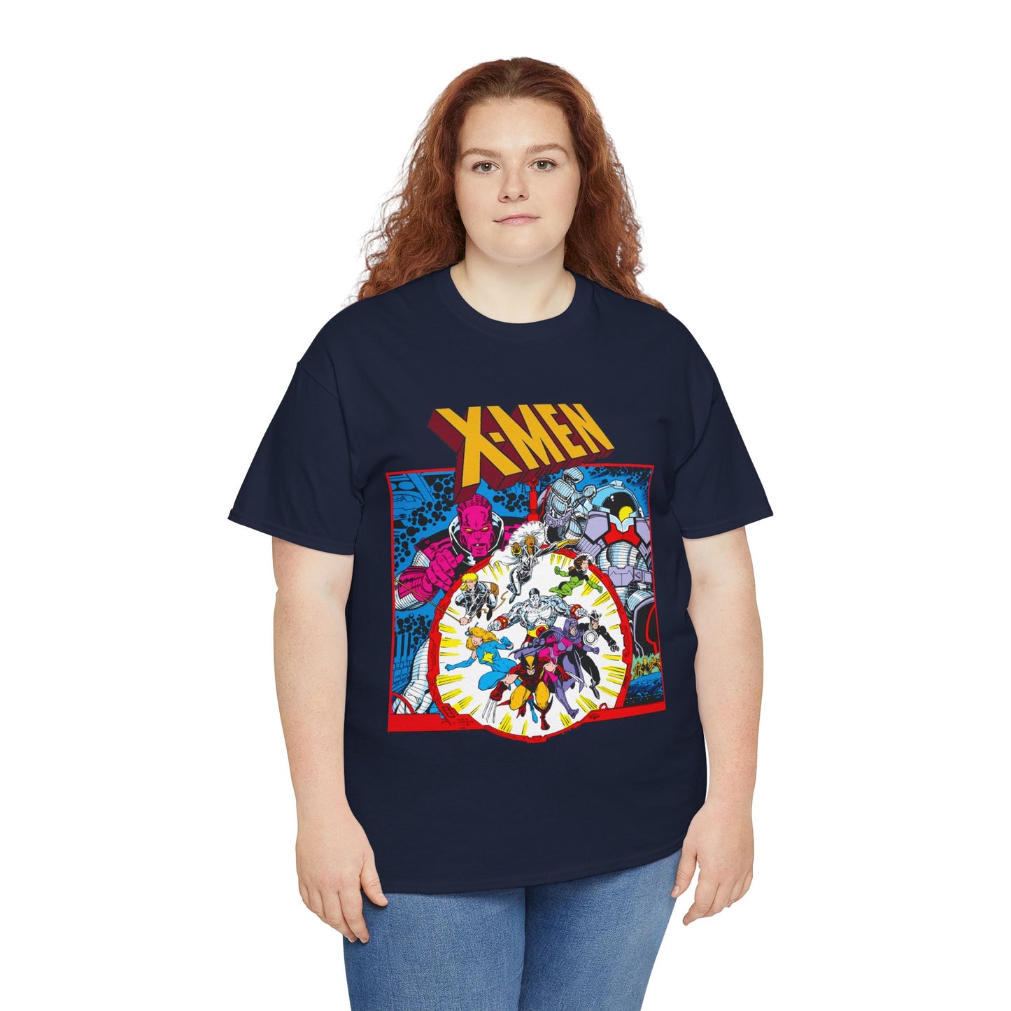 Uncanny X-Men T-Shirt - Arthur Adams Art - Wolverine, Havok, Rogue, Colossus, Psylocke, Longshot, Storm, Dazzler - High Evolutionary - Marvel Comics