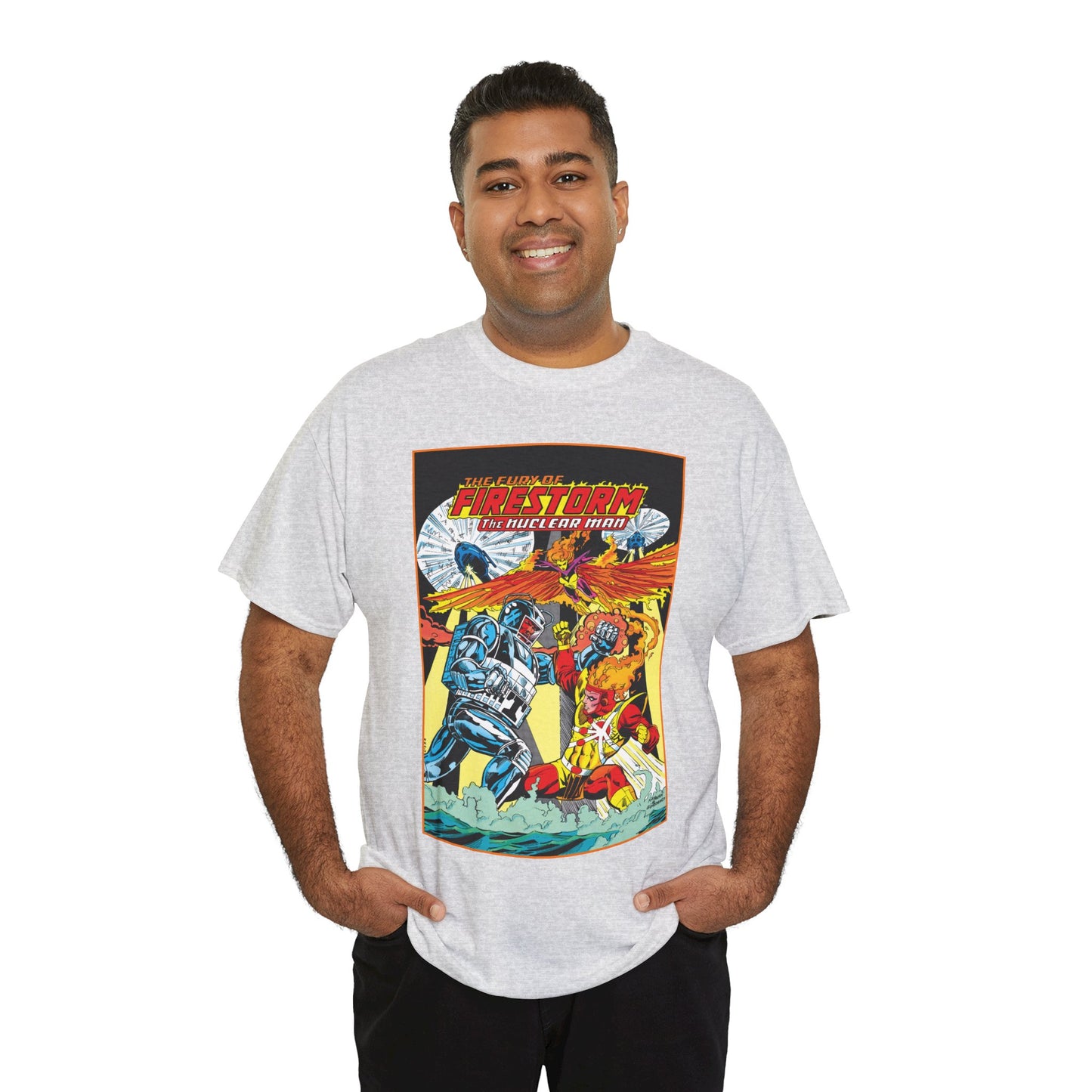 Fury of Firestorm T-Shirt - DC Comics - Firehawk, Tokamak - Annual #1 Art
