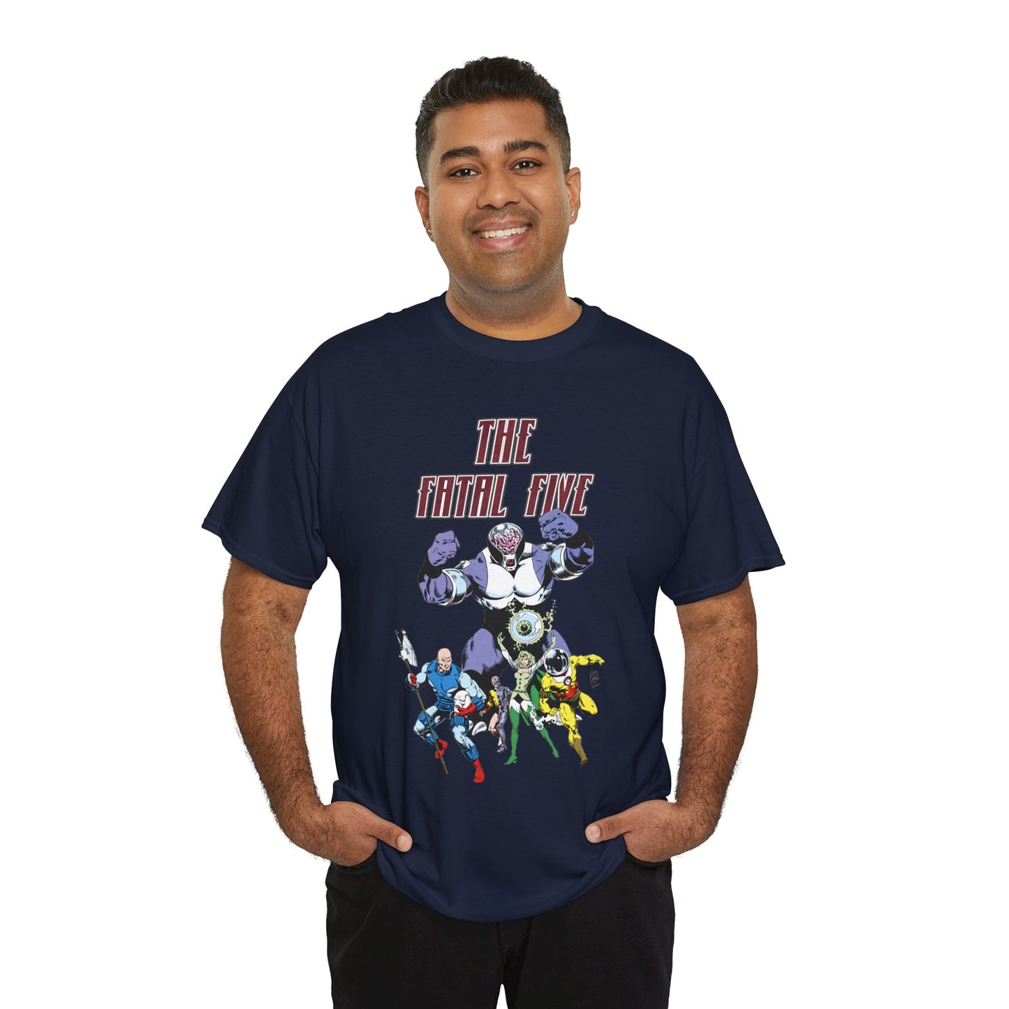 Fatal Five T-Shirt - Legion of Super-Heroes Villains - DC Comics LOSH - Validus, Emerald Empress
