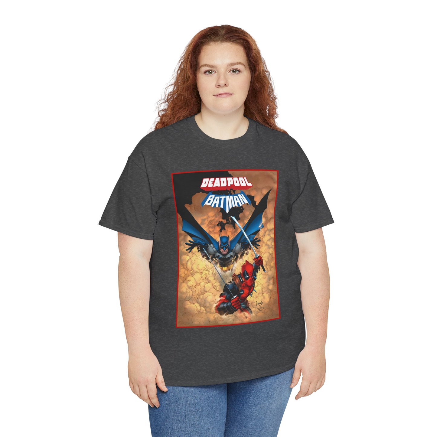 Deadpool & Batman T-Shirt - Greg Capullo Art - DC & Marvel Comics - Crossover - Slade Wilson, Bruce Wayne - 2025