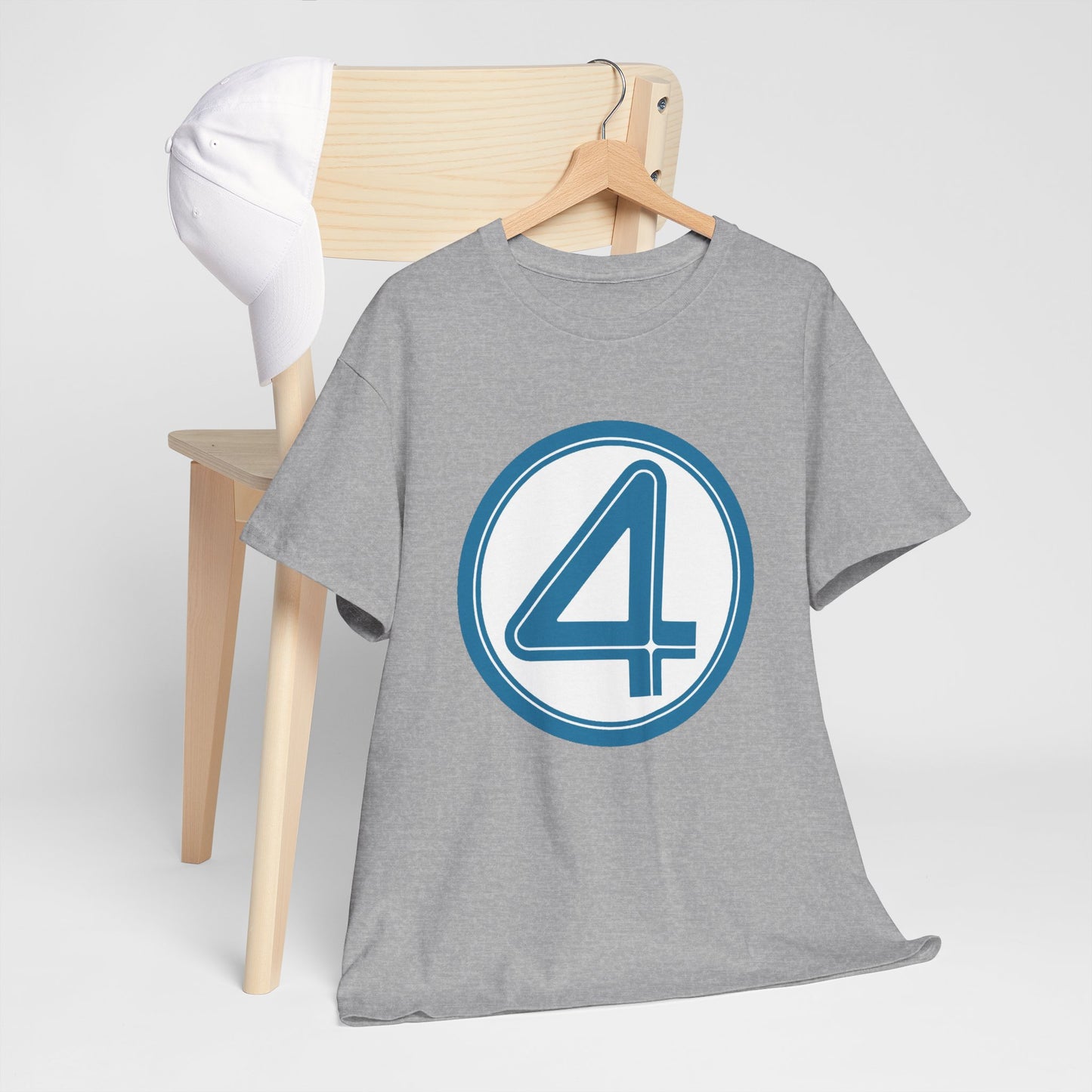 Fantastic Four Logo T-Shirt - New Marvel Movie 2025 - MCU - Pedro Pascal - 4 - Marvel Comics - Reed Richards
