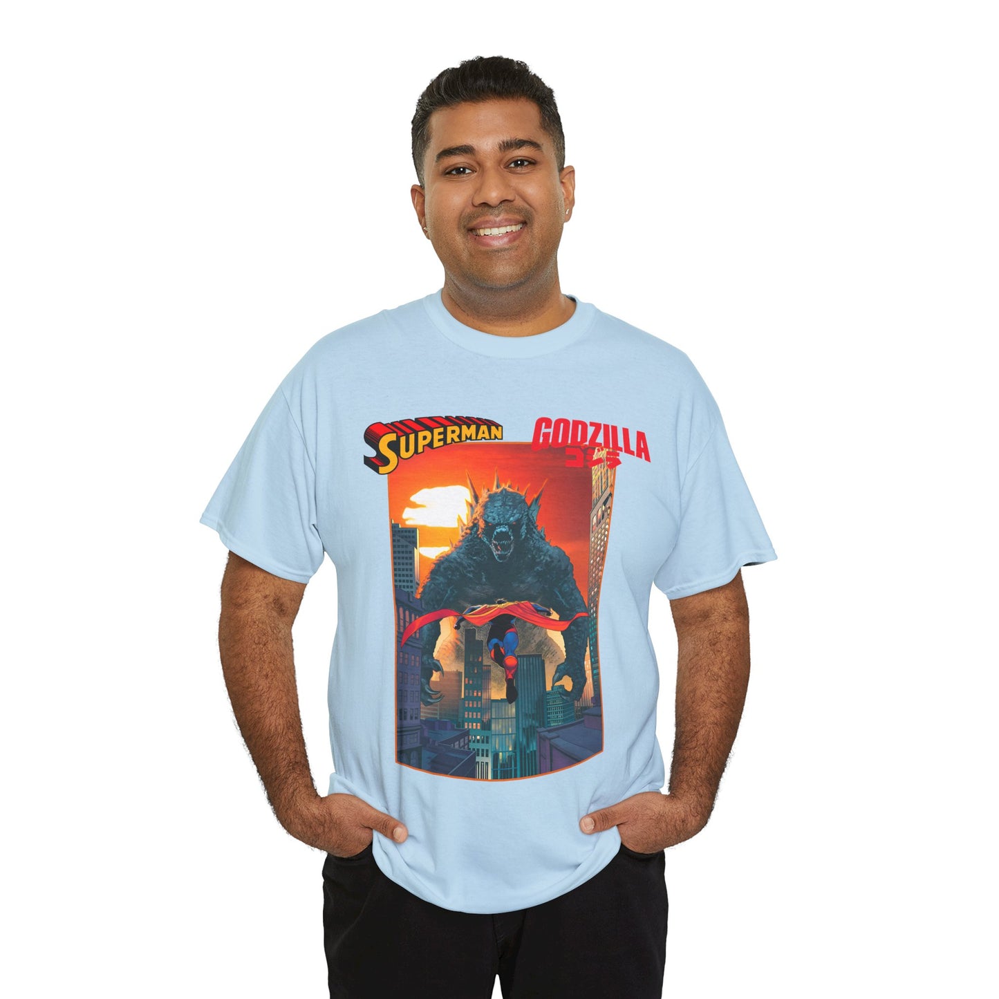 Superman Vs Godzilla T-Shirt - DC Comics - Man of Steel Vs the King of the Monsters