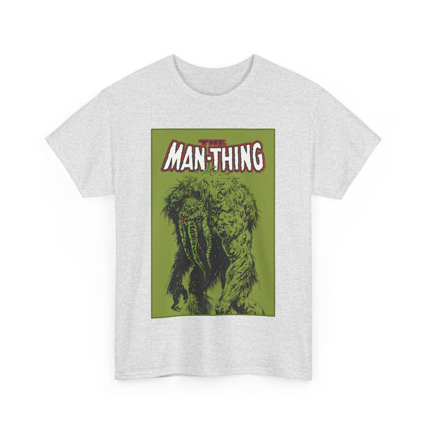 Man-Thing T-Shirt - Marvel Comics - Whatever Knows Fear Burns At The Touch - Swamp Monster