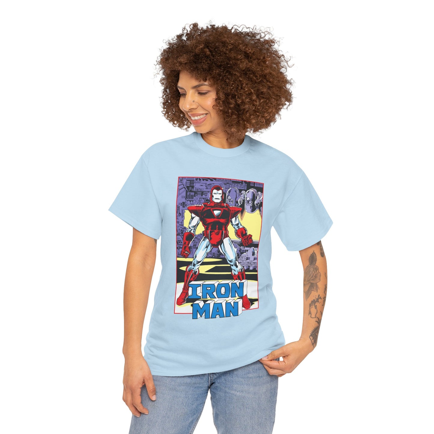 Iron Man T-Shirt - Tony Stark, Stark Industries - Silver Centurion Armor - Marvel Comics