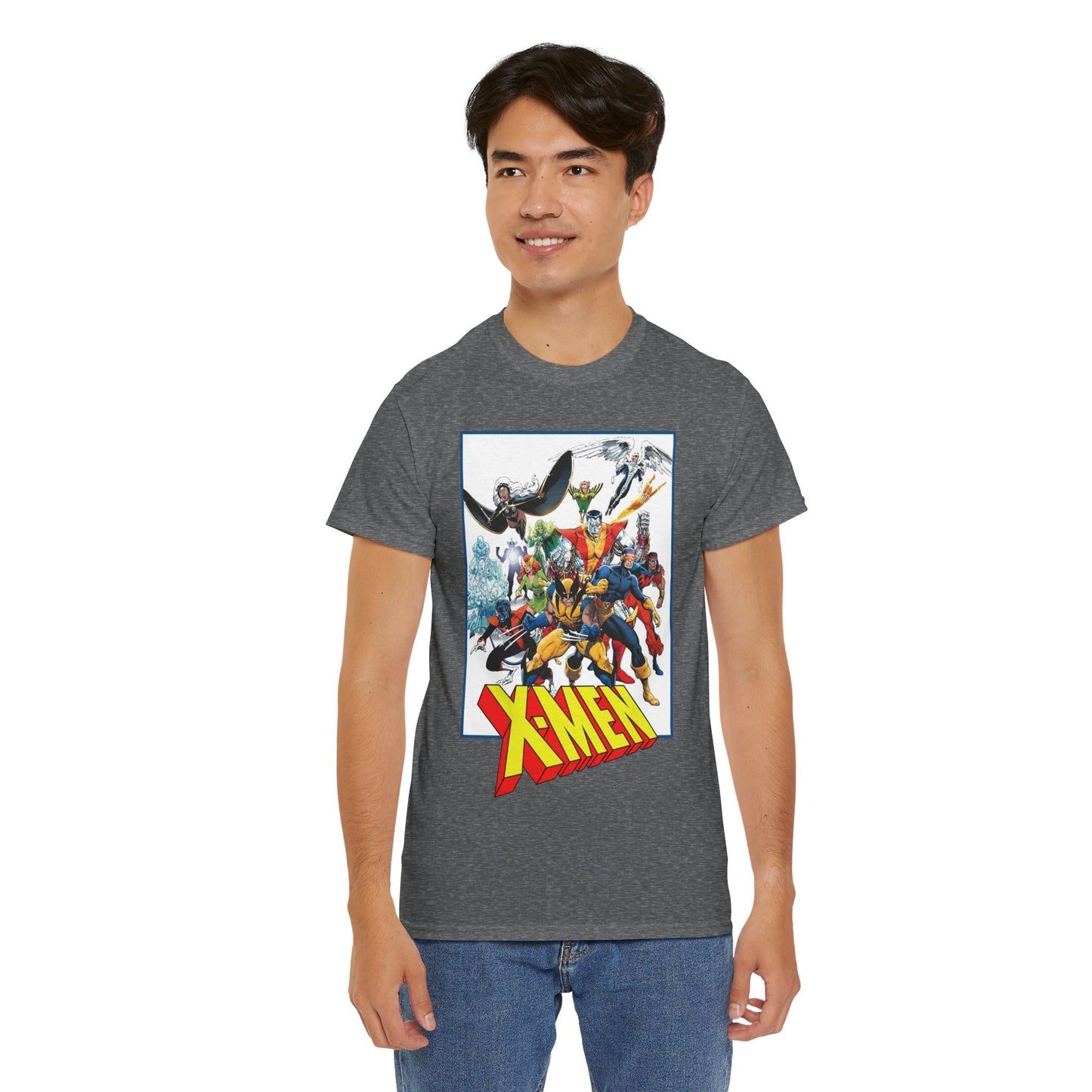 X-Men T-Shirt - Classic Arthur Adams Art - Marvel Comics - Wolverine, Colossus, Storm, Cyclops, Nightcrawler, Iceman