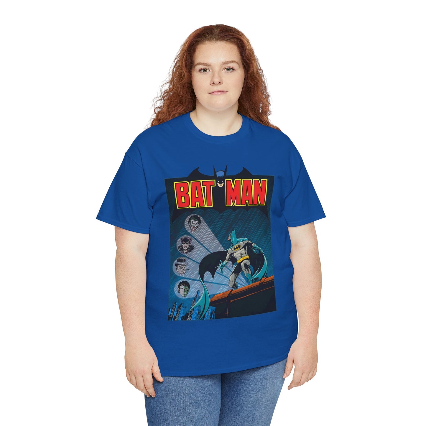 Batman T-Shirt - DC Comics - Catwoman, Joker, Two-Face, Penguin - Bronze Age Art - Gotham City