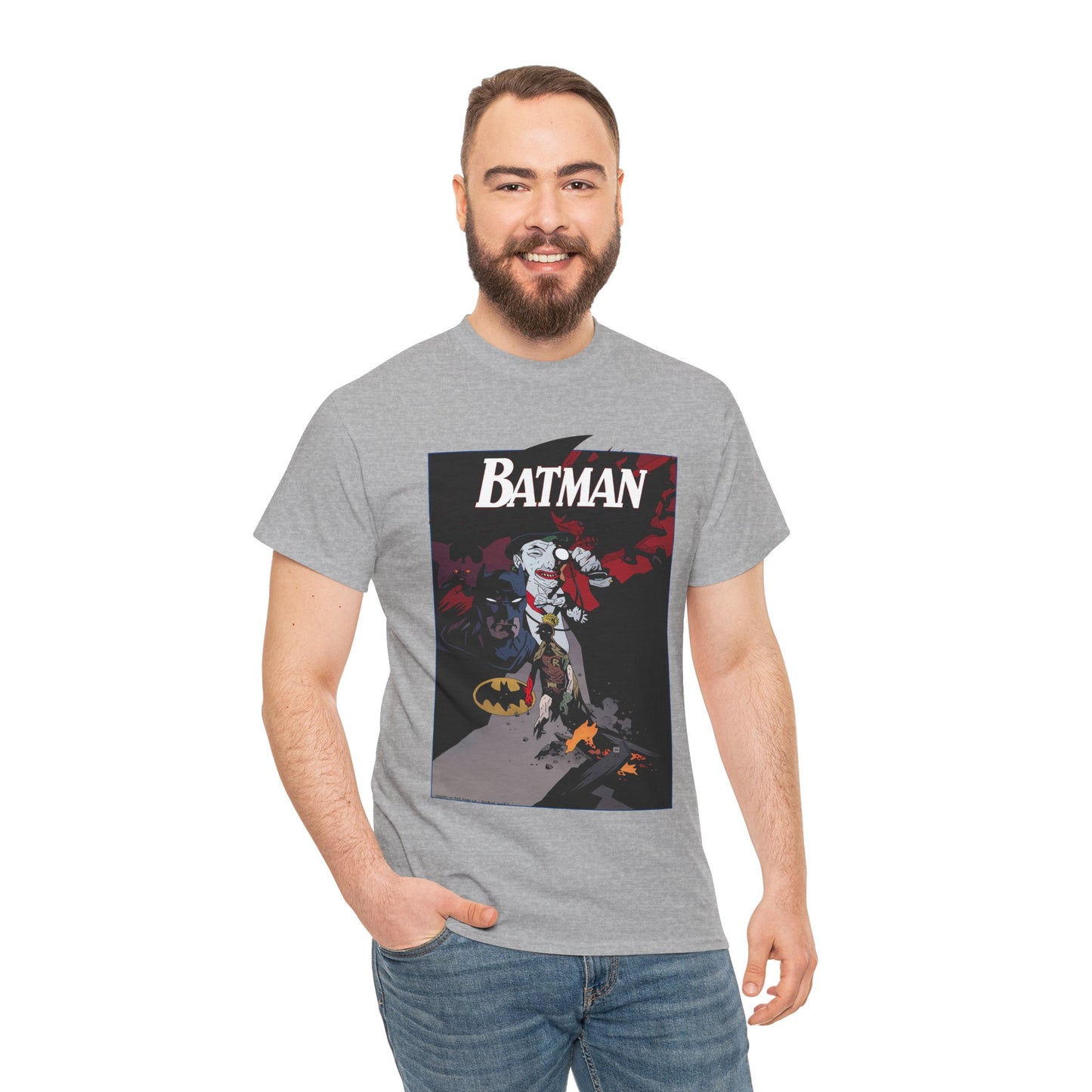 Batman T-Shirt - Mike Mignola Art - Death in the Family Storyline - Joker & Robin (Jason Todd) - DC Comics