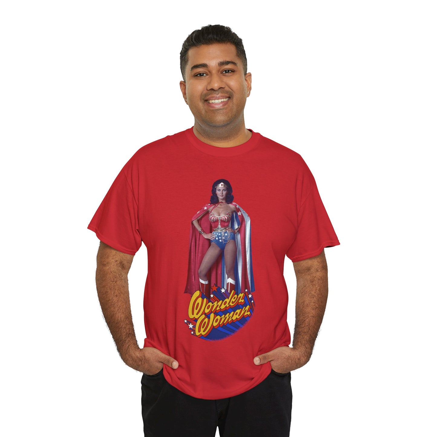 Wonder Woman T-Shirt - Lynda Carter - DC Comics - 1970s CBS TV Show - Amazons from Paradise Island