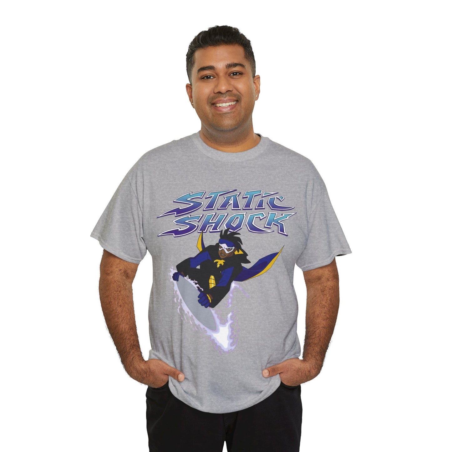 Static Shock T-Shirt - Milestone Comics - WB 1990s Animated Series - DC Comics - Virgil Hawkins