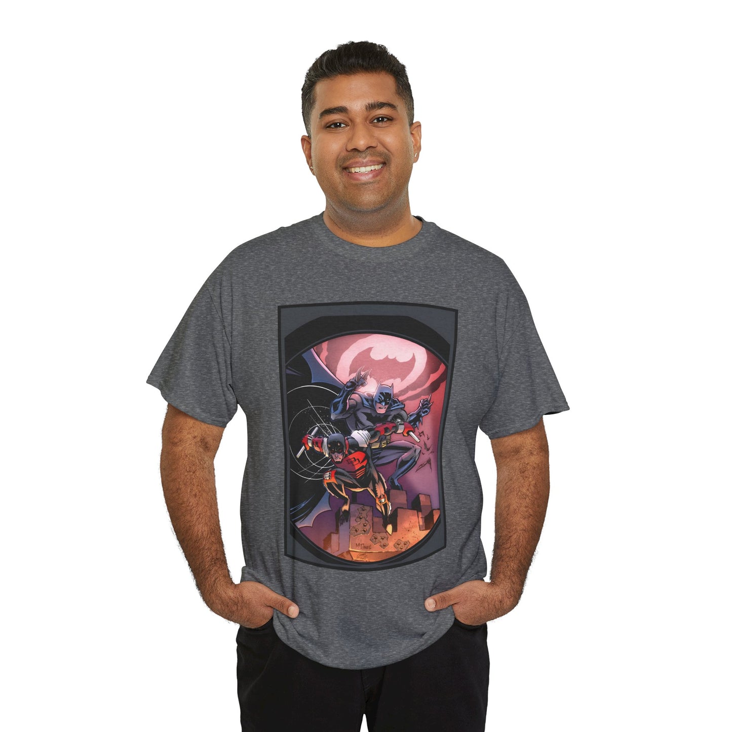 Batman & Daredevil T-Shirt - Scott McDaniel Art - DC Comics & Marvel Comics
