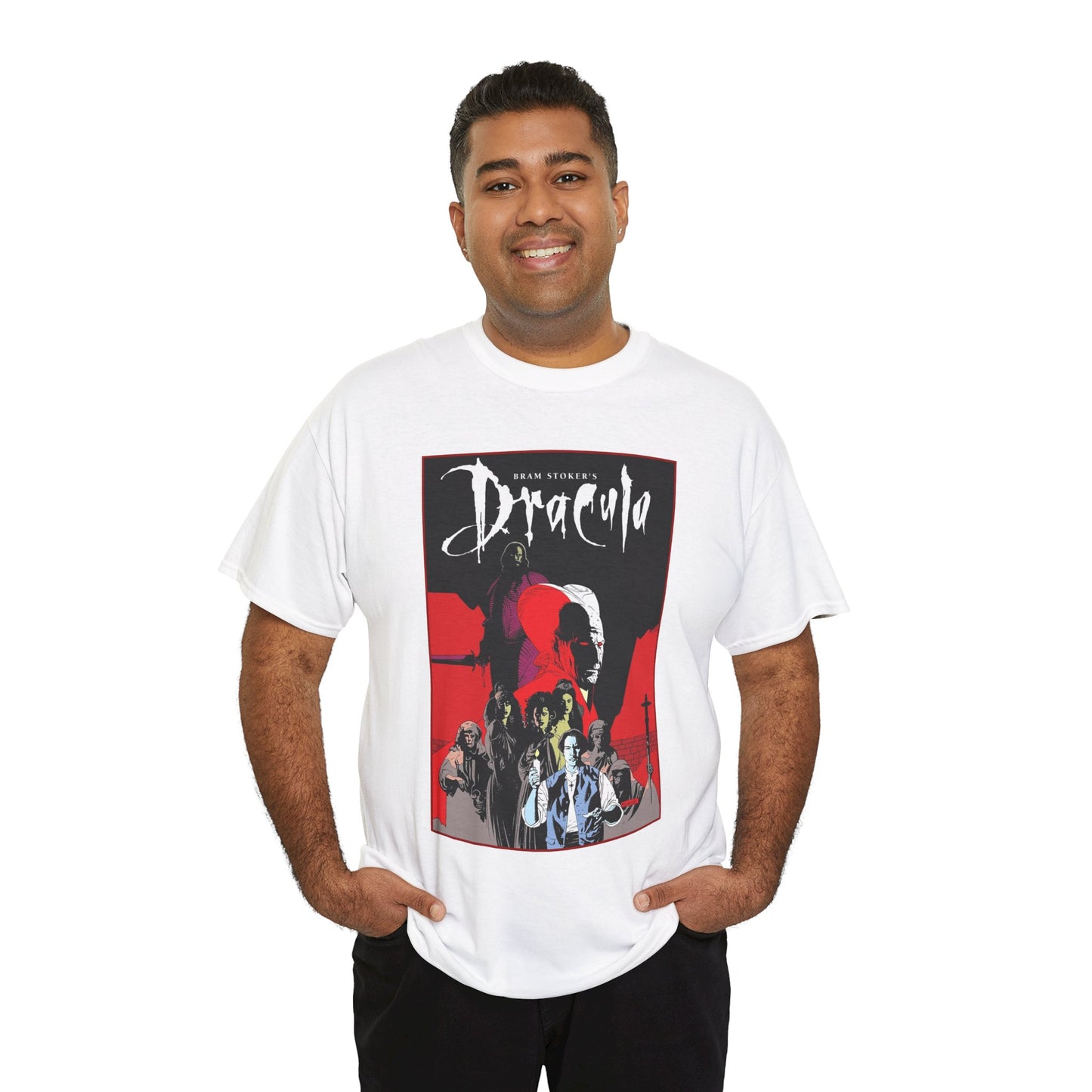 Bram Stoker's Dracula T-Shirt - Mike Mignola Art - Francis Ford Coppola Movie - Mina Murray, Jonathan Harker