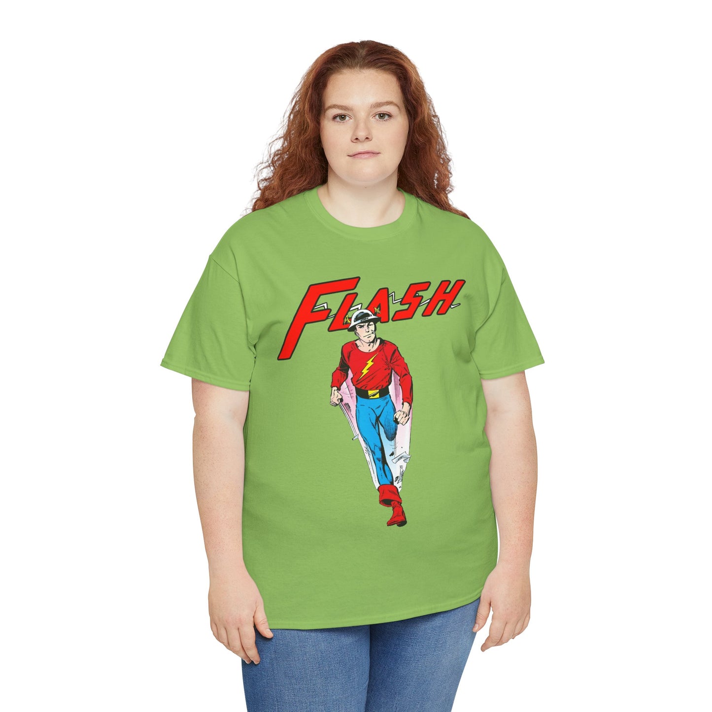 Golden Age Flash T-Shirt - John Byrne Art - Justice Society/JSA Member - Jay Garrick - Speedster