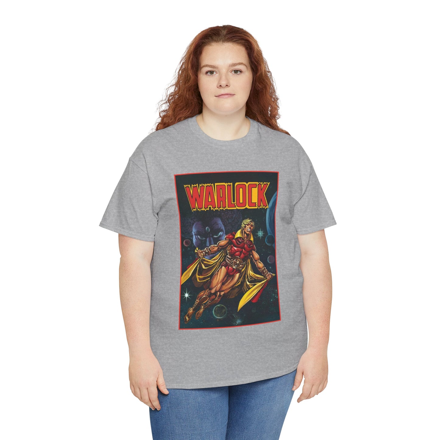 Warlock T-Shirt - Jim Starlin Art - Marvel Comics - Cosmic Superhero - The Enclave - Him