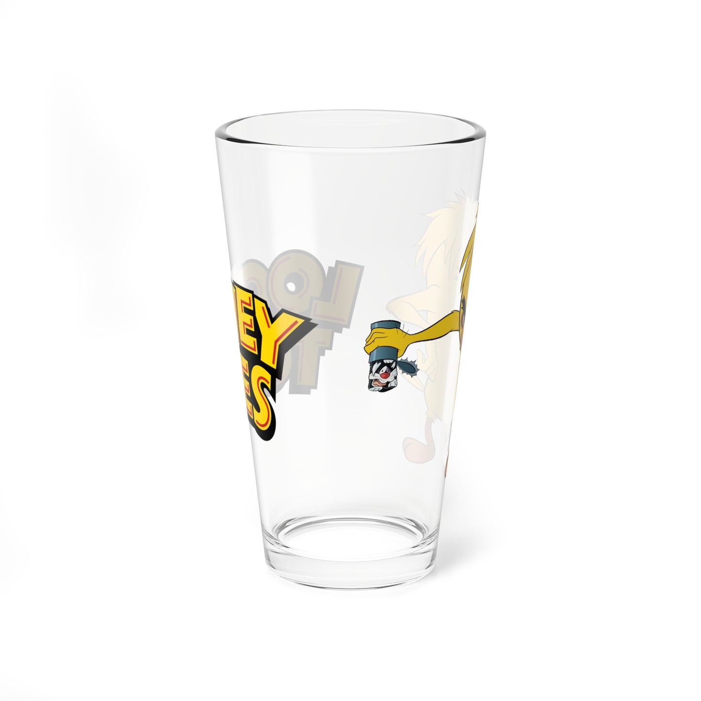 Monster Tweety & Sylvester the Cat Pint Glass, 16oz - Popular Looney Tunes Cartoon Characters - WB Animation