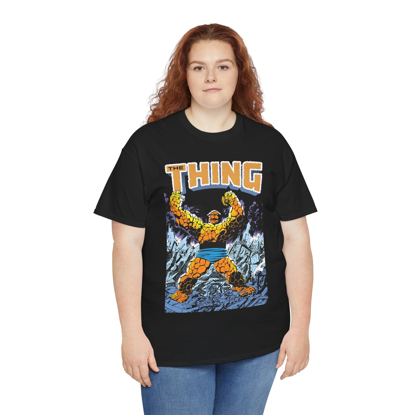 The Thing T-Shirt - John Byrne Art - Member of the Fantastic Four - Marvel Comics 1980s - Ben Grimm