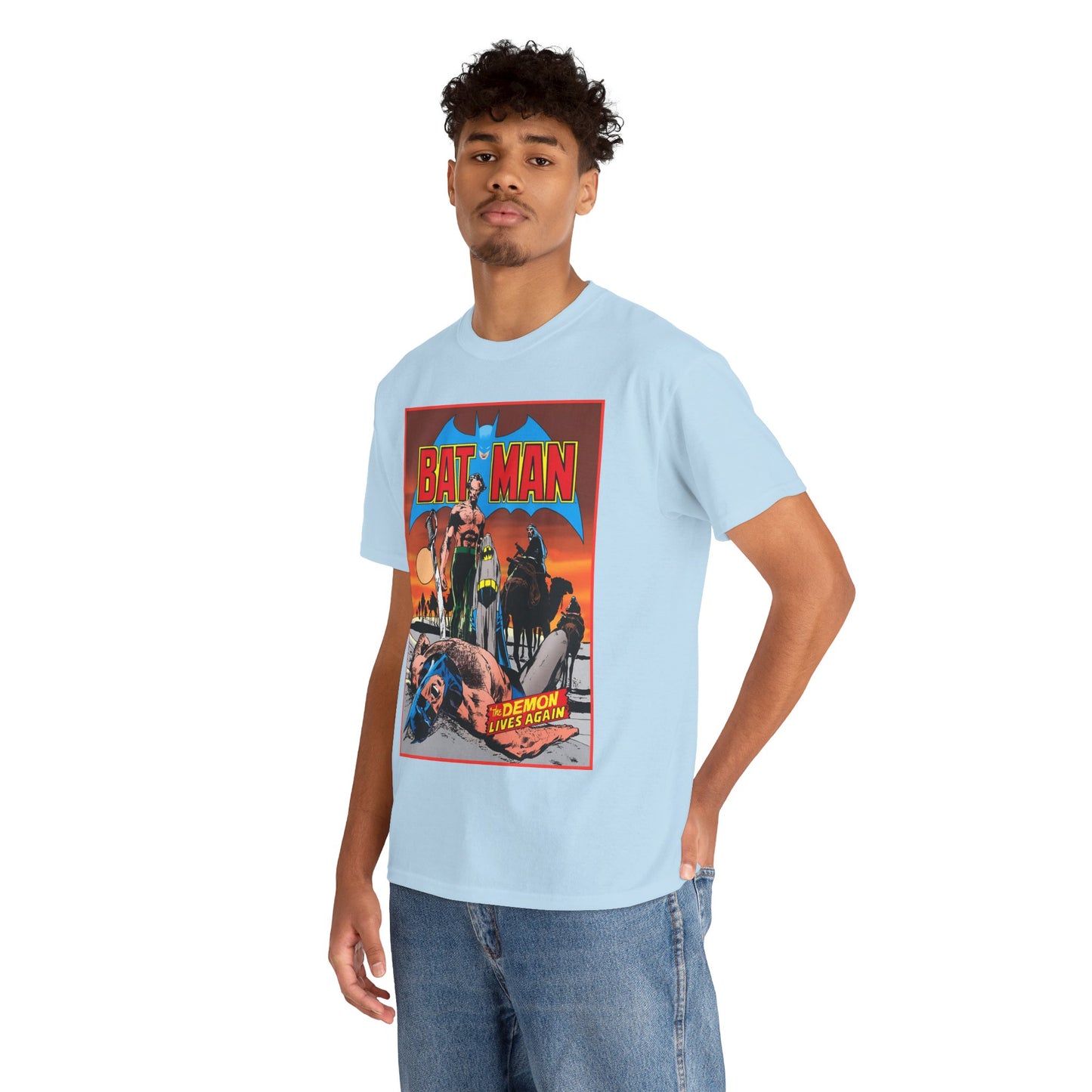 Batman T-Shirt - Neal Adams Art - R'as Al Ghul - Demon Lives Again - DC Comics - Dark Knight Detective