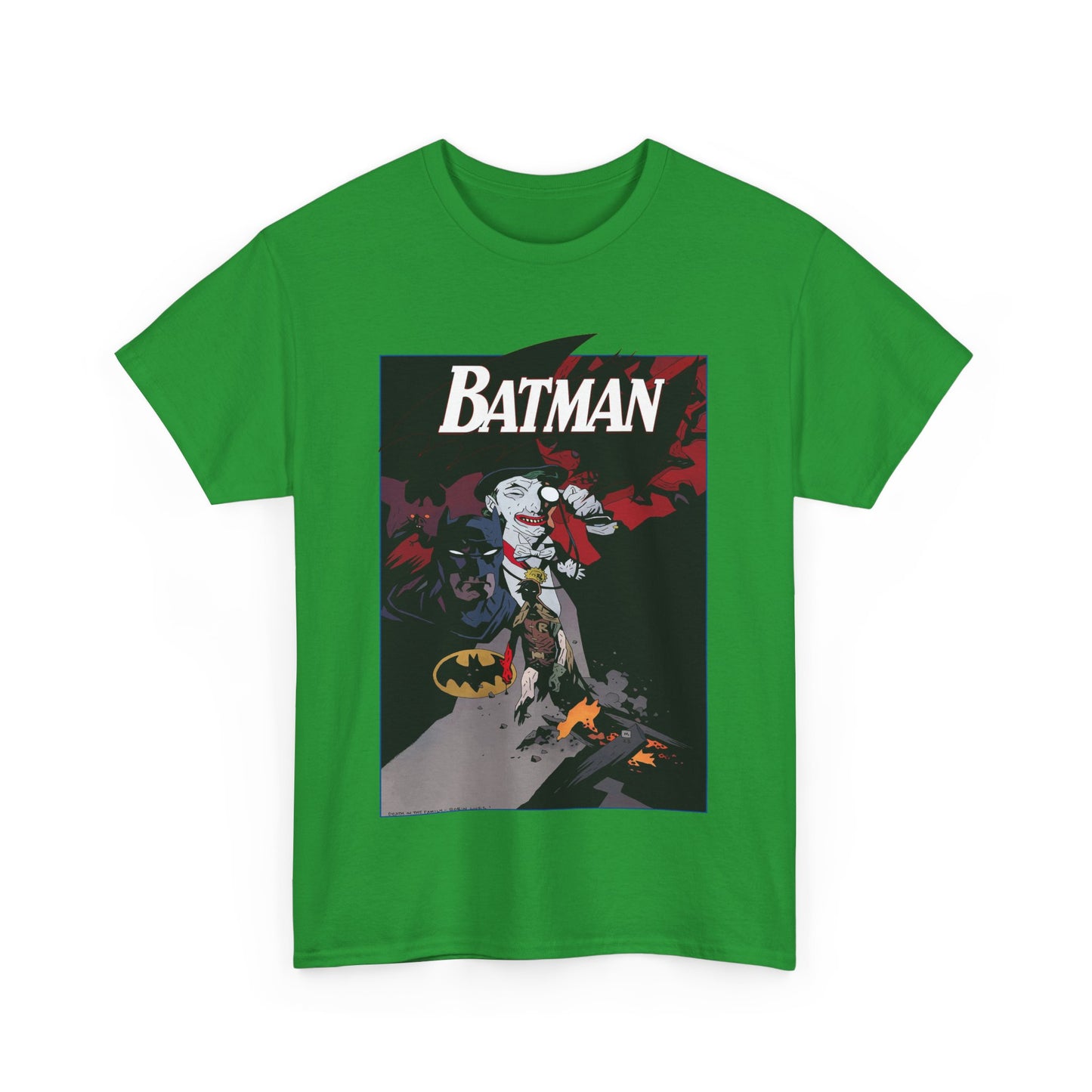 Batman T-Shirt - Mike Mignola Art - Death in the Family Storyline - Joker & Robin (Jason Todd) - DC Comics