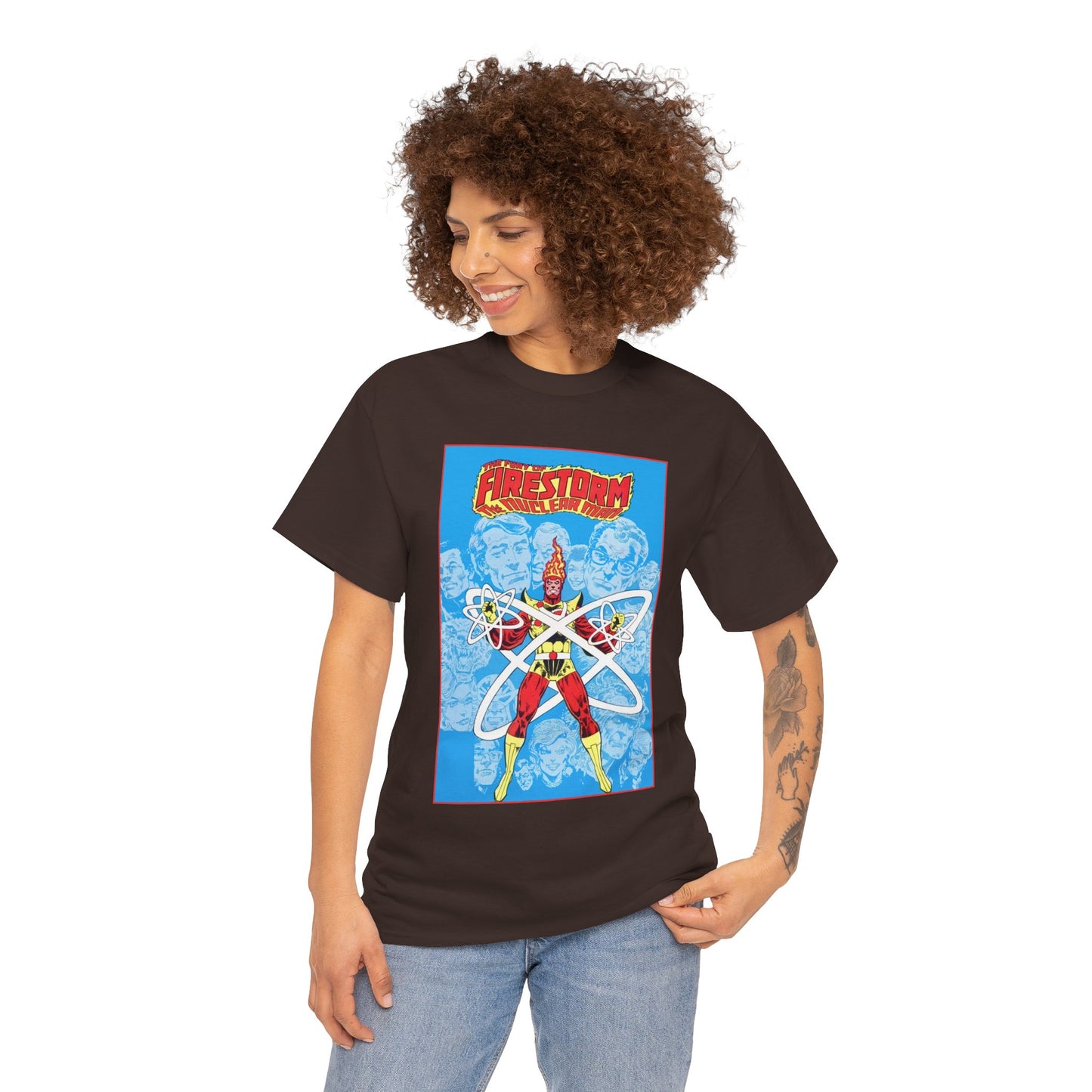 Fury of Firestorm T-Shirt - Pat Broderick Art - The Nuclear Man, Ronnie Raymond - JLA Member - DC Comics