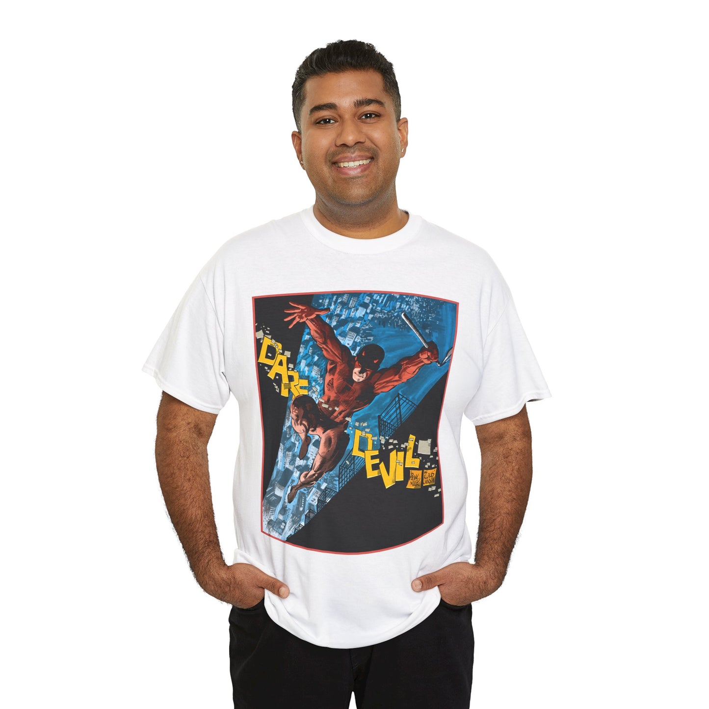Daredevil T-Shirt - Frank Miller & Klaus Janson Art - The Man With No Fear - Hell's Kitchen - Marvel Comics