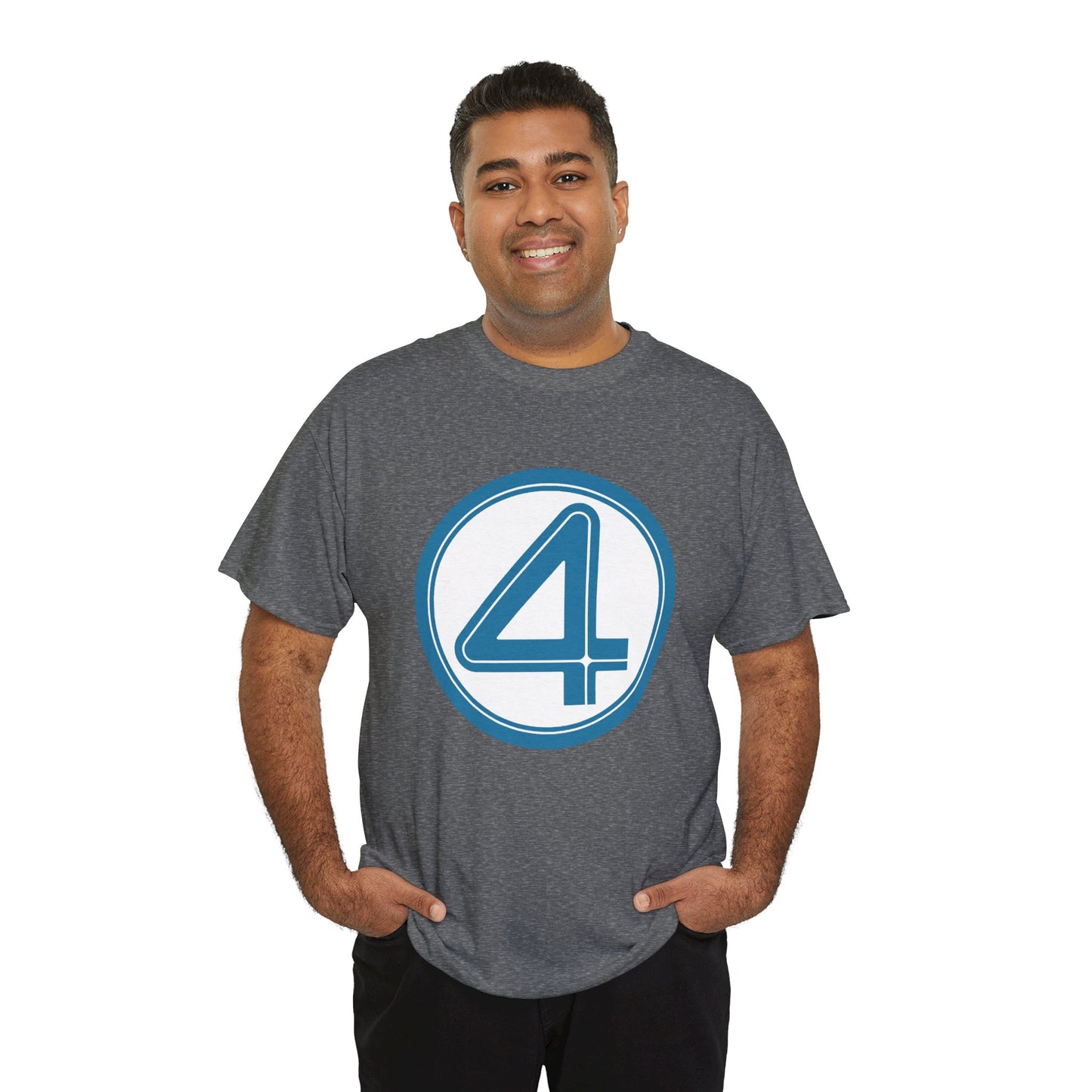Fantastic Four Logo T-Shirt - New Marvel Movie 2025 - MCU - Pedro Pascal - 4 - Marvel Comics - Reed Richards
