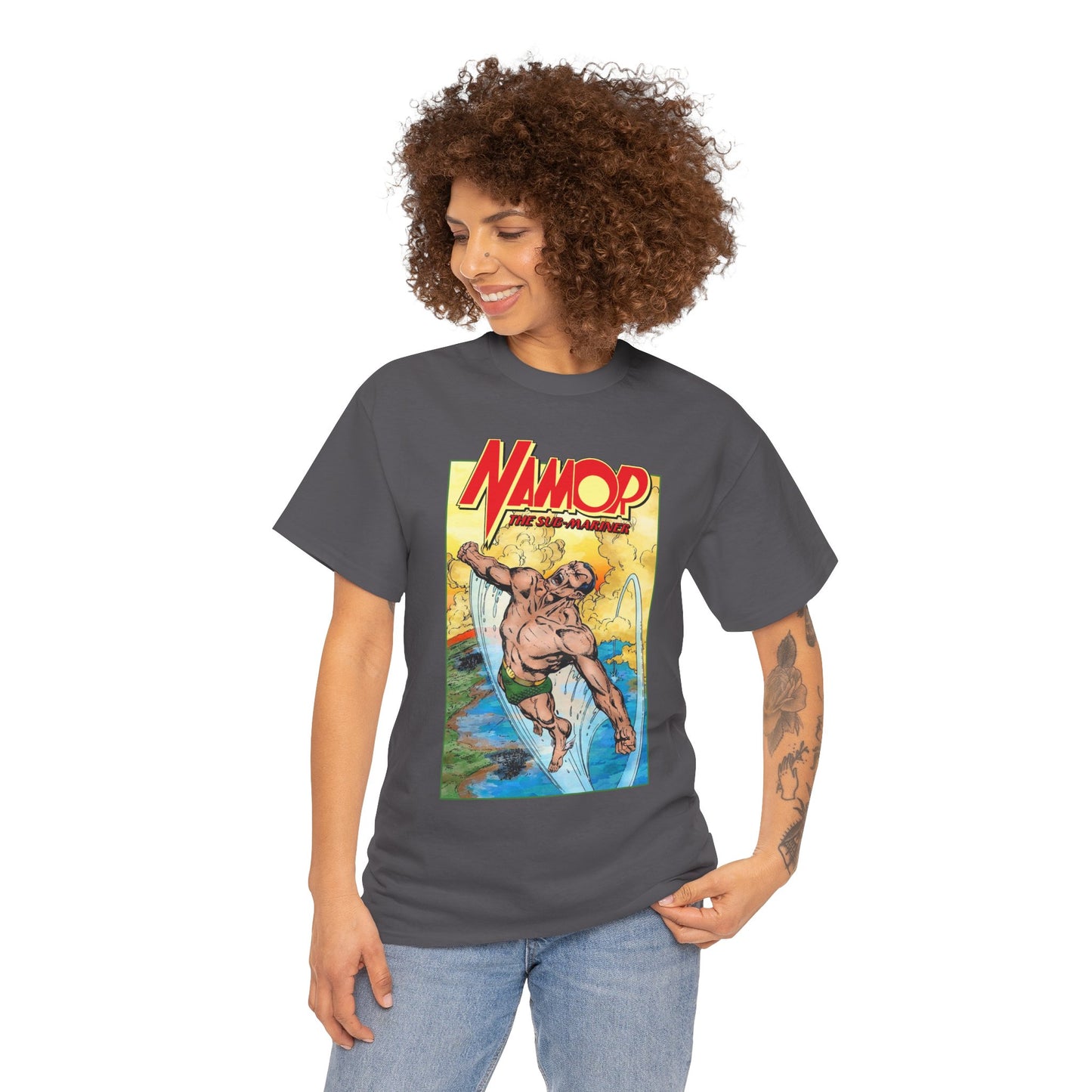 Namor T-Shirt - John Byrne Art - The Sub-Mariner - Marvel Comics 1980s Series - King of Atlantis