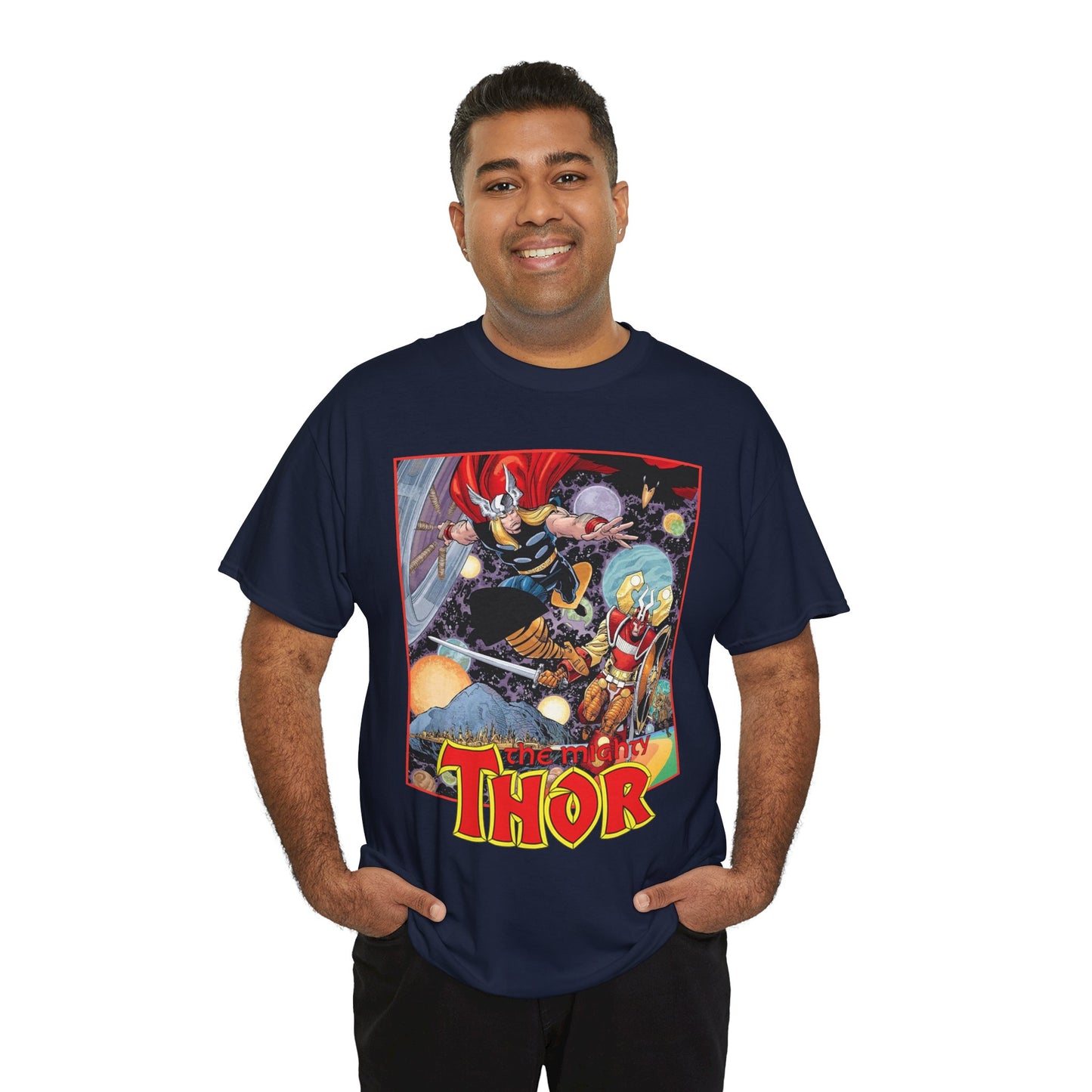 Mighty Thor T-Shirt - Walt Simonson Art - Odin, Asgard - 1980s Series - Marvel Comics