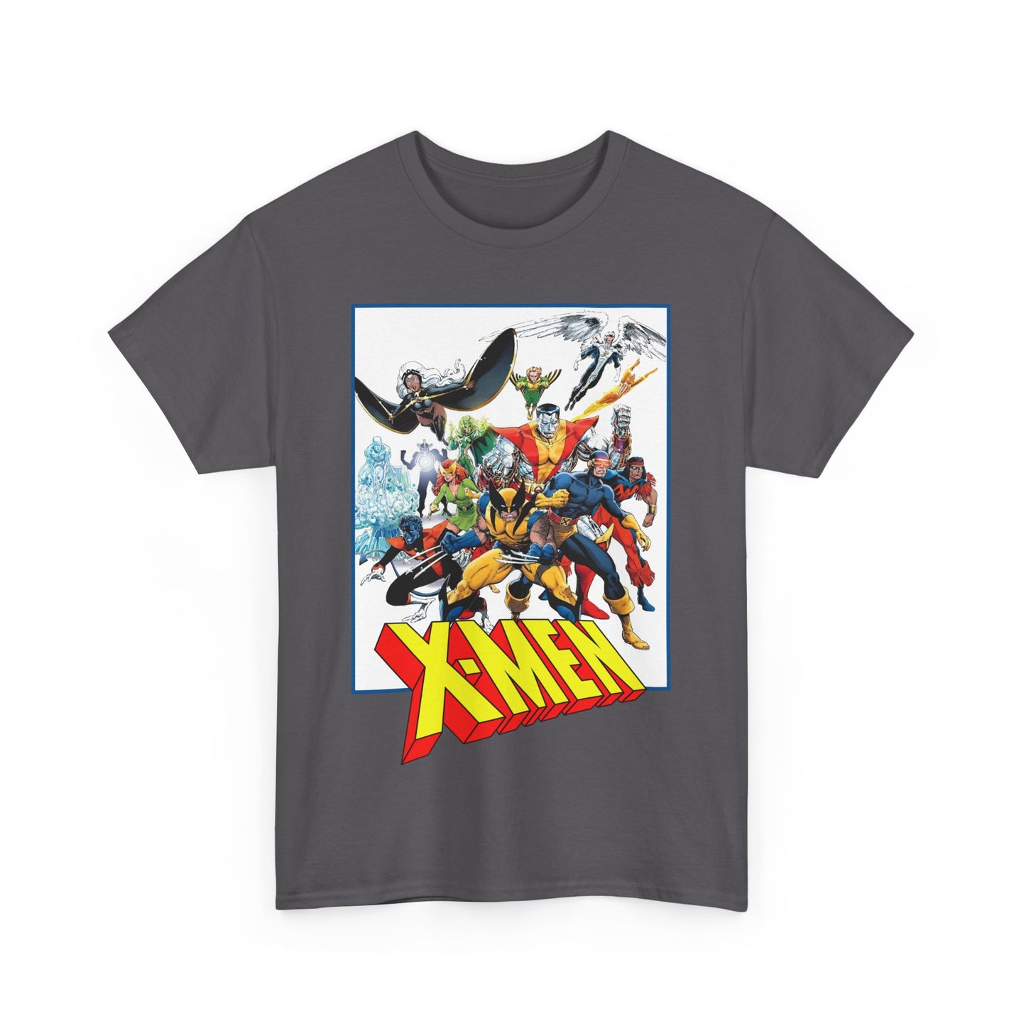X-Men T-Shirt - Classic Arthur Adams Art - Marvel Comics - Wolverine, Colossus, Storm, Cyclops, Nightcrawler, Iceman