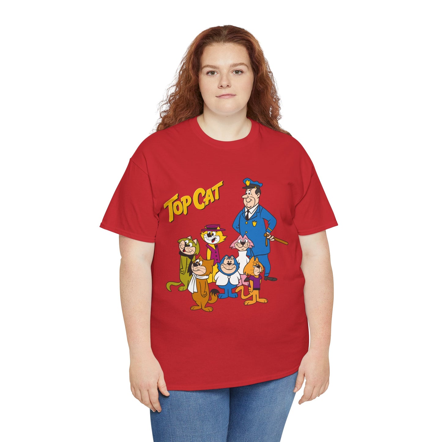 Top Cat & His Gang T-Shirt - Popular Hanna-Barbera 1960s TV Cartoon - Brain, Spook, Benny the Ball