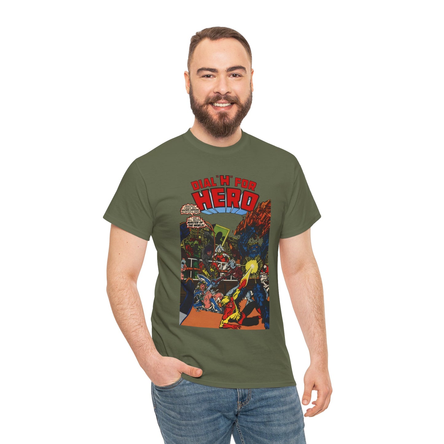 Dial "H" For Hero T-Shirt - George Perez Art - Chris King and Vicki Grant - Adventure Comics Series - DC Comics