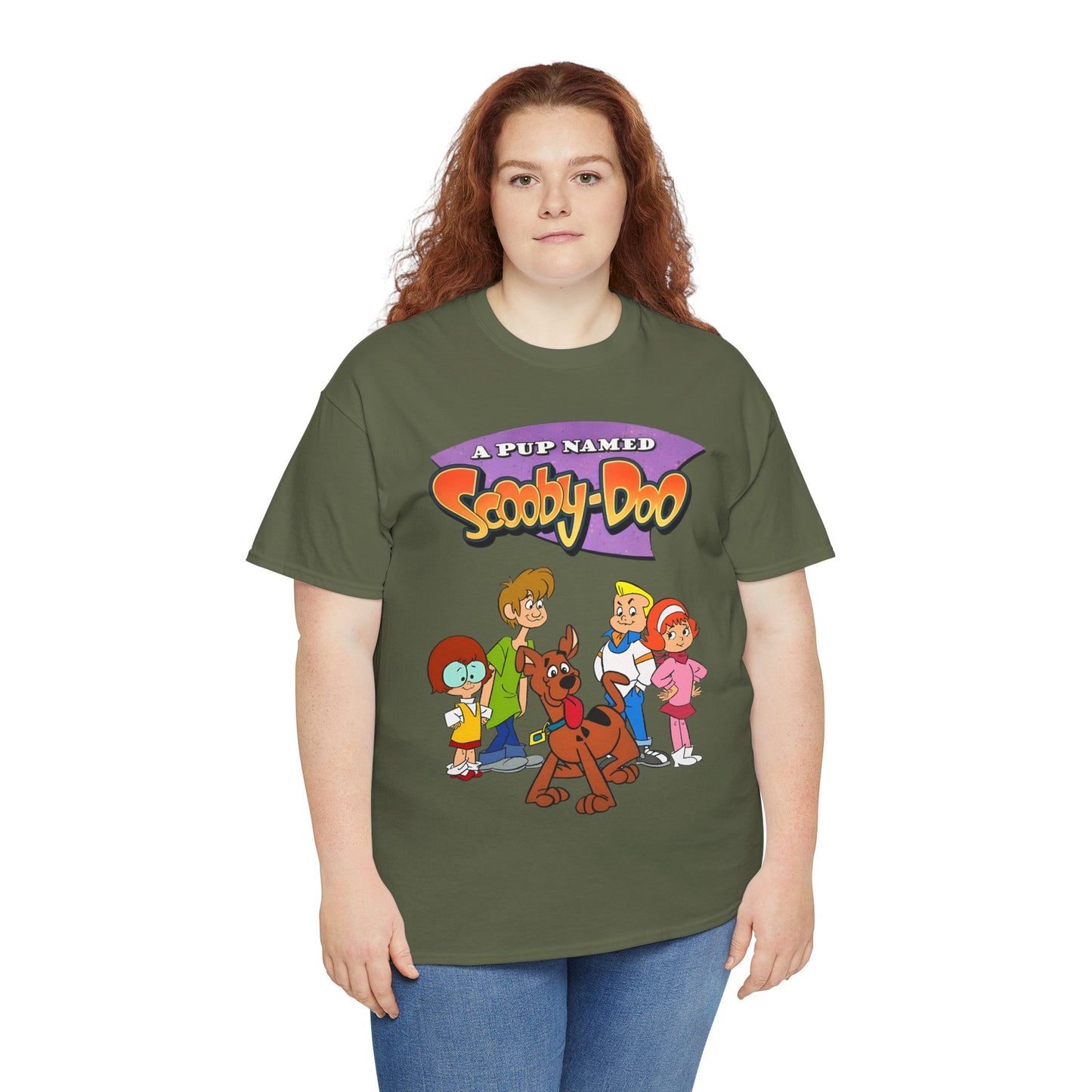 A Pup Named Scooby-Doo T-Shirt - Hanna-Barbera Cartoon TV Series 1990s - Fred, Daphne, Velma, Shaggy