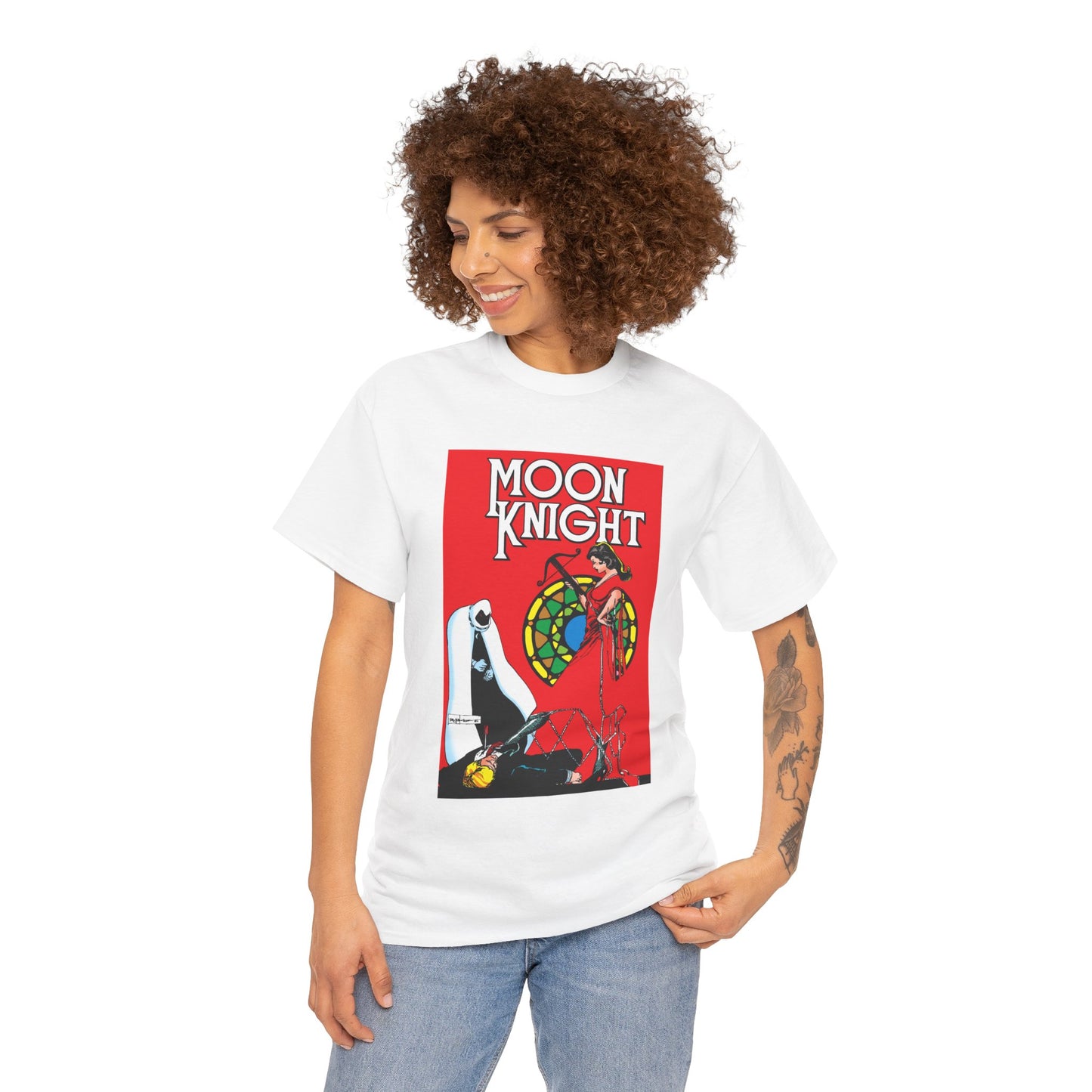 Moon Knight T-Shirt - Bill Sienkiewicz Art - Marc Spector - Marvel Comics - Khonshu