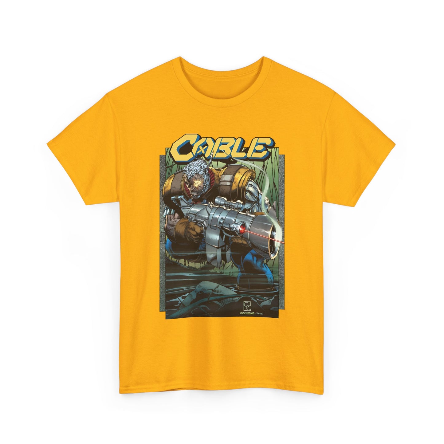 Cable T-Shirt - Greg Capullo Art - X-Force Leader, Mutant Fighter - Nathan Summers - Marvel Comics