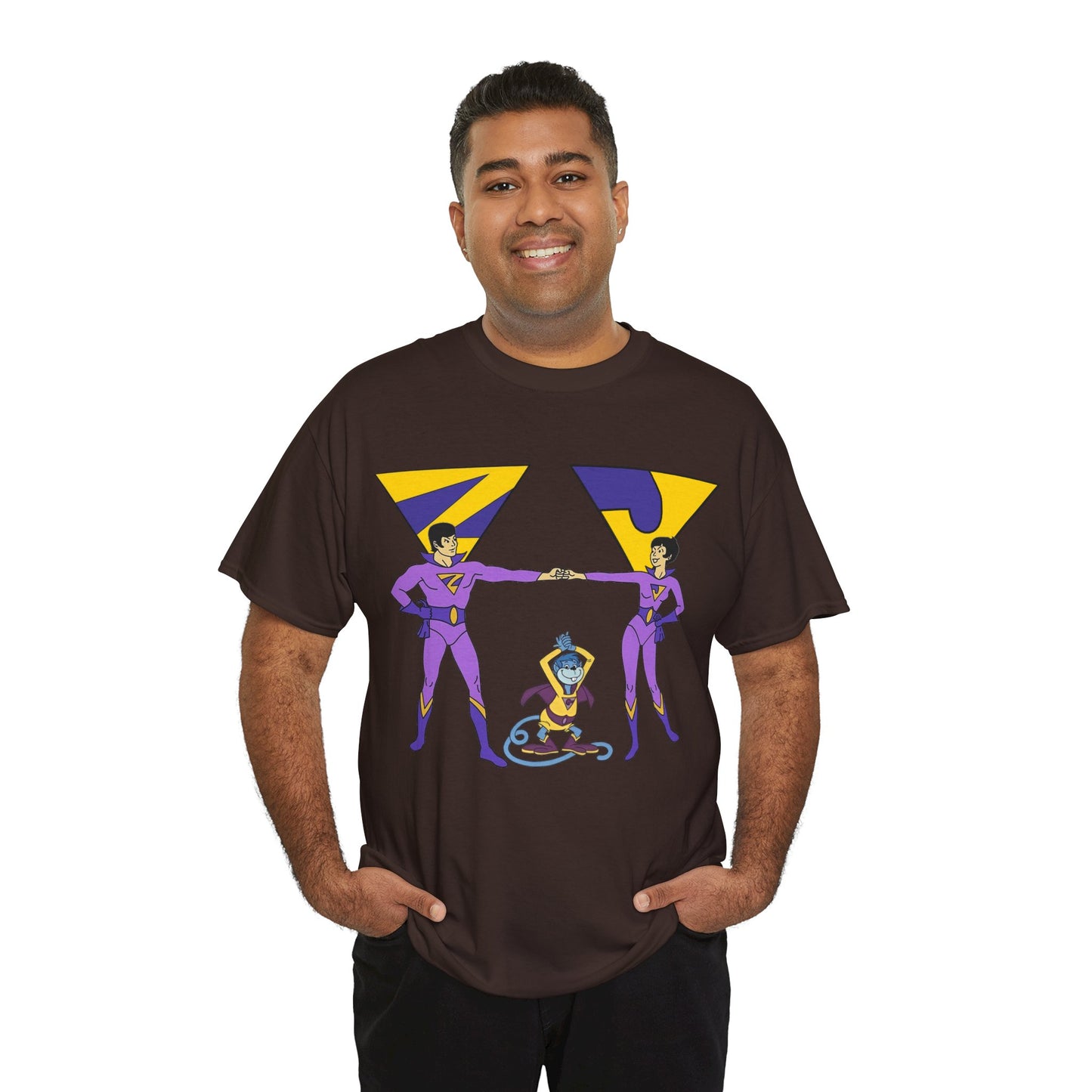 Wonder Twins T-Shirt - Super Friends - Zan & Jayna - Hanna-Barbera Cartoon - DC Comics