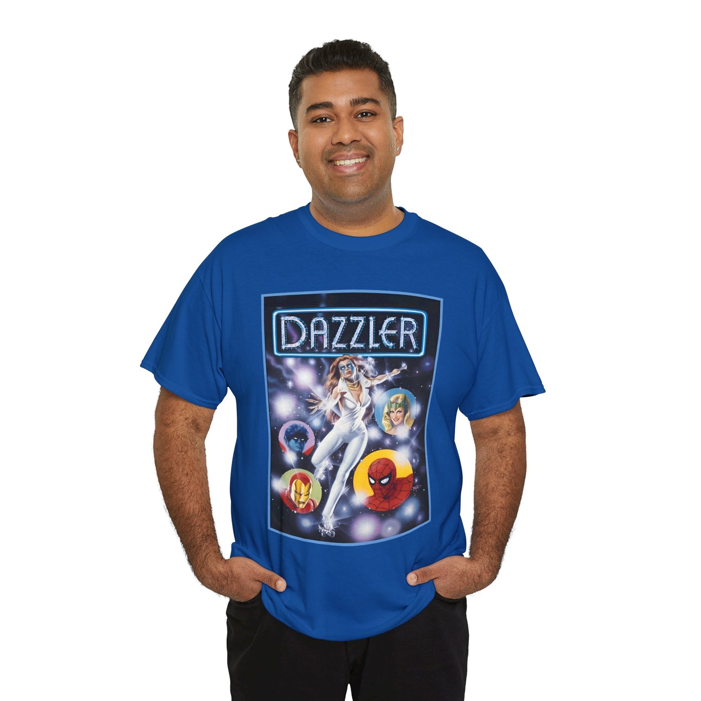 Dazzler T-Shirt - Bob Larkin Art - X-Men Connection - Alison Blaire - Mutant Pop Star - Marvel Comics
