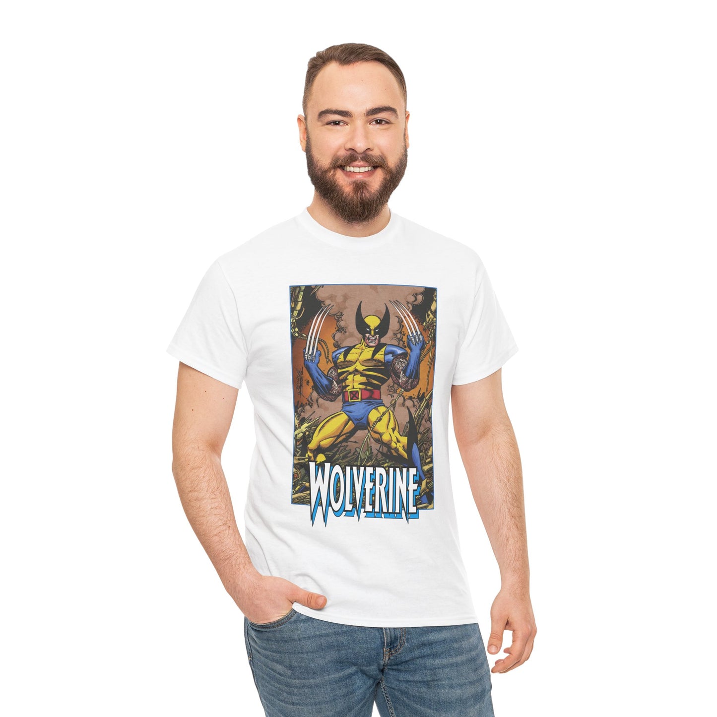 Wolverine T-Shirt - George Perez Art - Uncanny X-Men Member/Leader - Marvel Comics - Logan - Mutant Pride