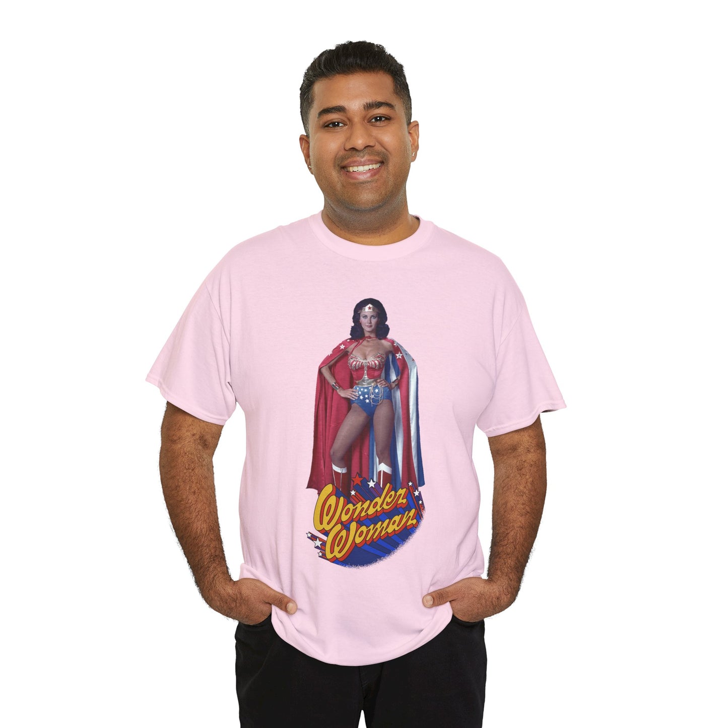 Wonder Woman T-Shirt - Lynda Carter - DC Comics - 1970s CBS TV Show - Amazons from Paradise Island