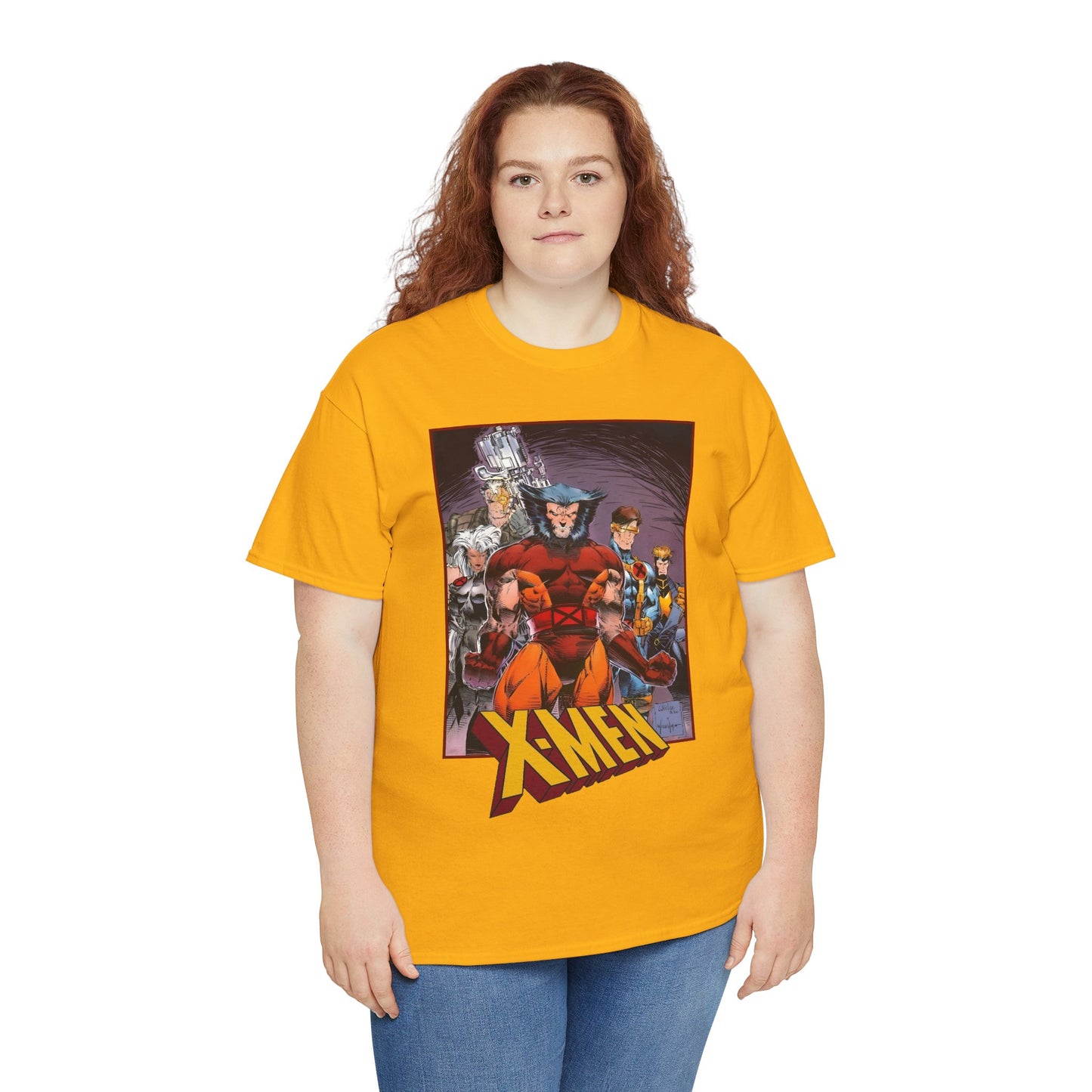 X-Men T-Shirt - While Portacio Art - Wolverine, Cyclops, Storm, Cable, Havok - Marvel Comics