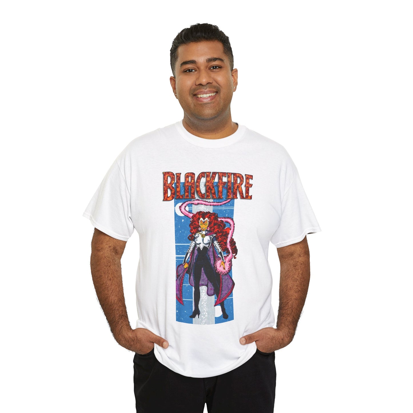Blackfire T-Shirt - George Perez Art - New Teen Titans Enemy, Starfire's Evil Sister - From Tamaran - DC Comics