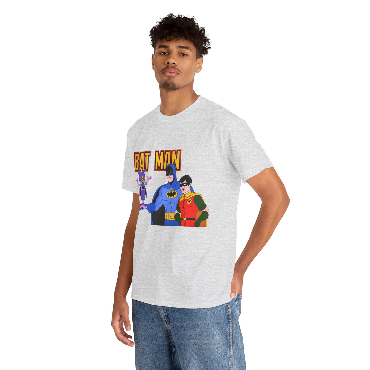 Batman, Robin & Bat-Mite T-Shirt - The New Adventures of Batman - 1970s Filmation DC Cartoon Series - Animated Dark Knight Detective