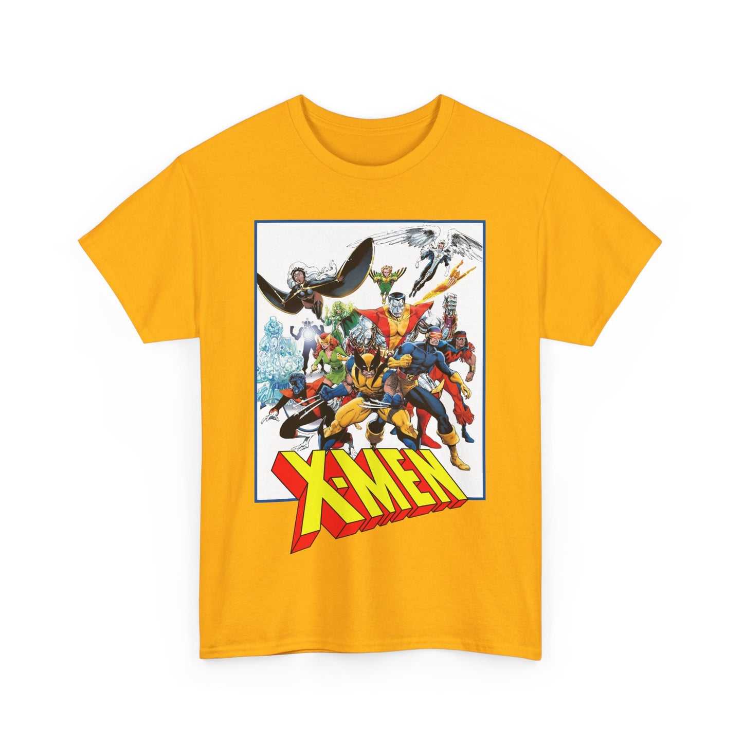 X-Men T-Shirt - Classic Arthur Adams Art - Marvel Comics - Wolverine, Colossus, Storm, Cyclops, Nightcrawler, Iceman