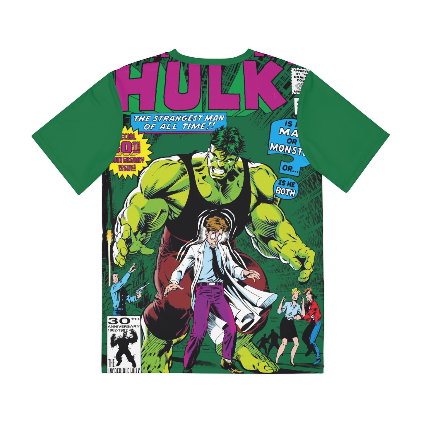 Incredible Hulk Polyester Tee (All-Over Print) - Dale Keown Art - Issue #393 Cover - Marvel Comics