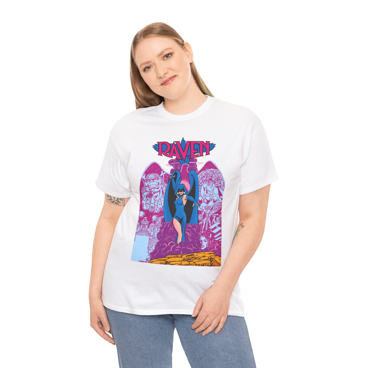 Raven T-Shirt - George Perez Art - New Teen Titans - Trigon, Azarath - DC Comics
