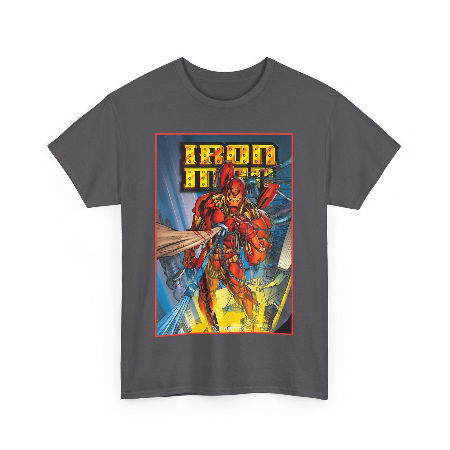 Iron Man T-Shirt - Heroes Reborn Whilce Portacio Art - Popular Marvel Comics Series - Tony Stark